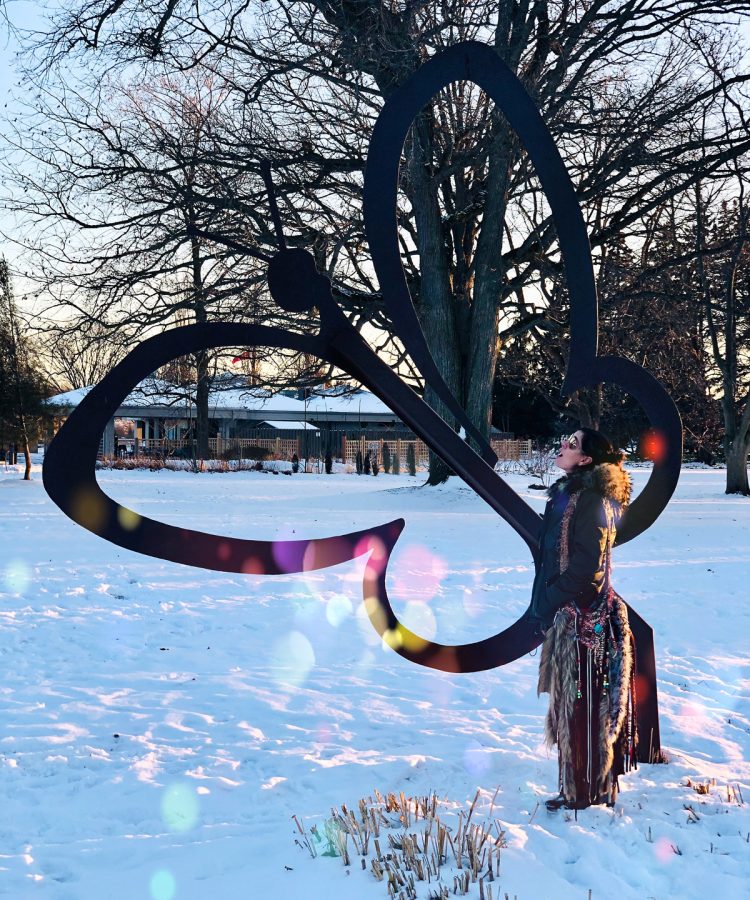 Hannah Communing with Spirit in Niagara Falls